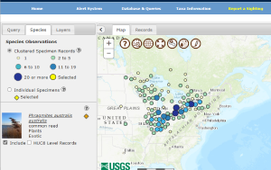 USGS NAS user interface