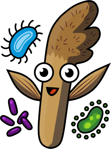 Microbe Phraggy Mascot